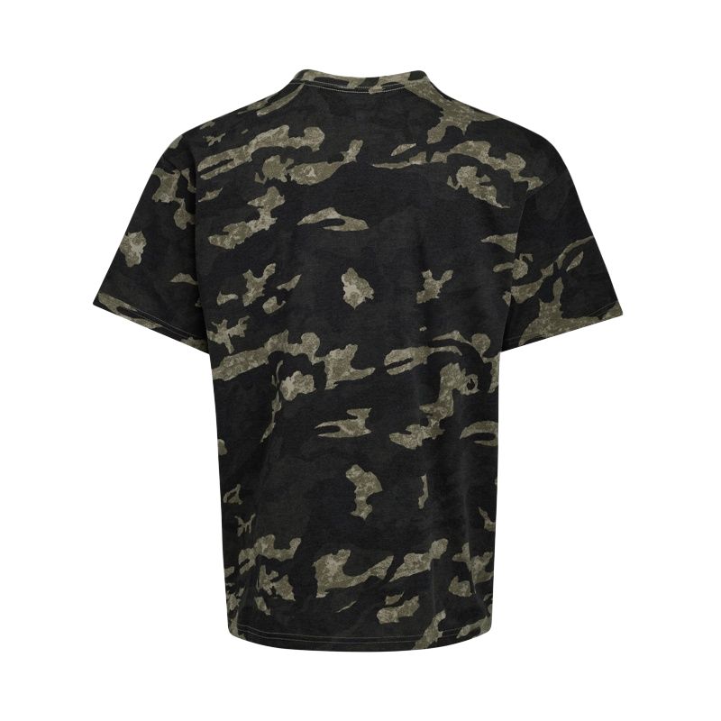 Under Armour Project SS25 Rock Letter Loose Comfortable All-Over Print Crew Neck T-Shirt Men T-Shirts Quartz-Gray 1389976-251