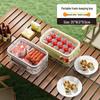 Portable Fresh-Keeping Bento Box for Outdoor Picnic with Large Capacity and Fruit Seal