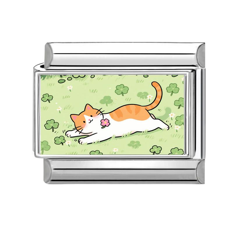 Y2K Cute Funny Sofa Cats Dogs Italian Charm Fit 9mm Stainless Steel Women DIY Bracelet Drop Shipping Fashion Jewelry Wholesale