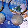 H&B Store Vintage Women's Ethnic Faux Leather Spiral Disc Round Pendant Sweater Necklace