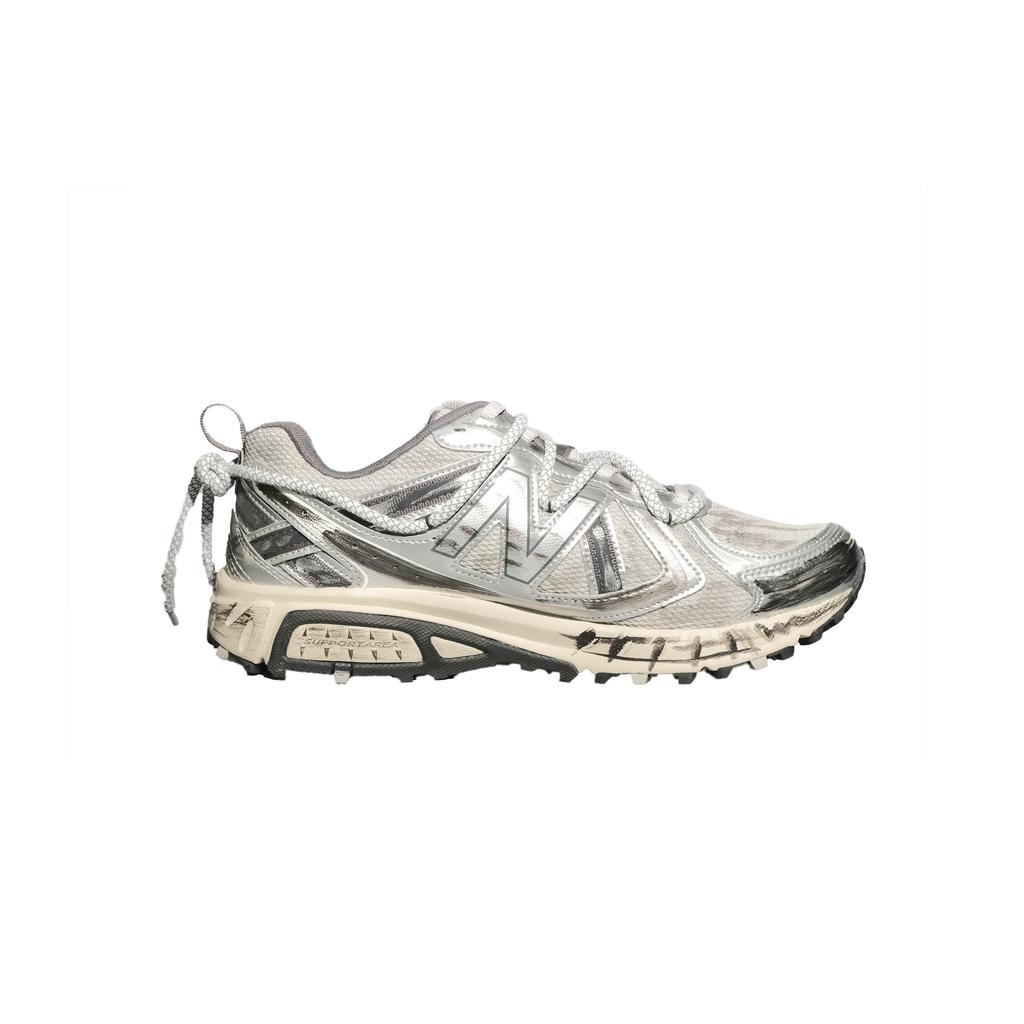 New Balance NB 410 V5 Износостойкие Низкие Беговые Кроссовки Унисекс Серебристые MT410KR5(Команда747-)