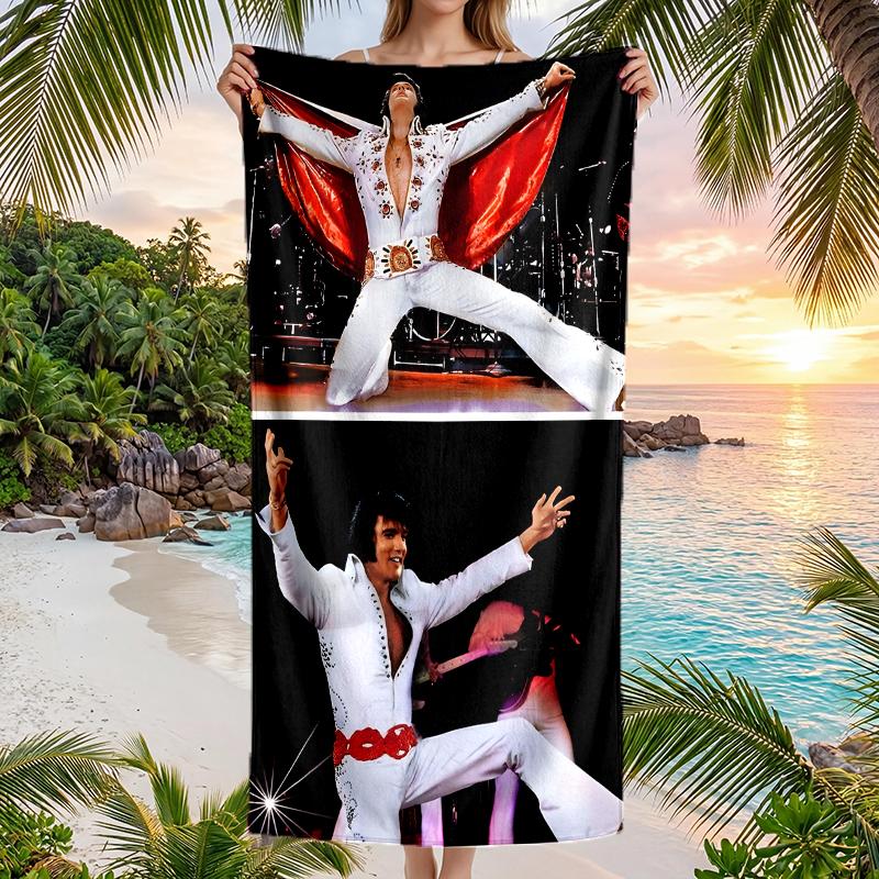 Elvis Fashion Beach Towel: Ideal for Summer Adventures Soft, absorbent and quick drying suitable for swimming and bathing