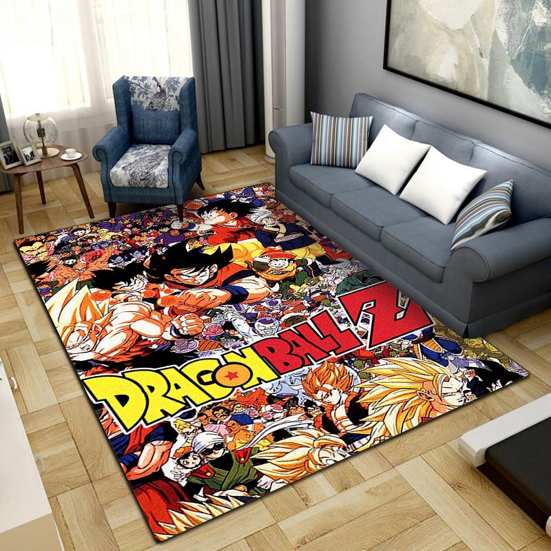 Ковер Dragon Ball для гостиной, спальни, домашнего декора, крутой коврик с изображением из фильма, напольный коврик -LXR4