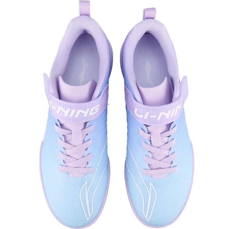 Li Ning Детские Speed Shadow Entry TF Персонализированные Удобные Универсальные Футбольные Бутсы Детские Футбольные Бутсы Сине-Фиолетовые YKGU030-1