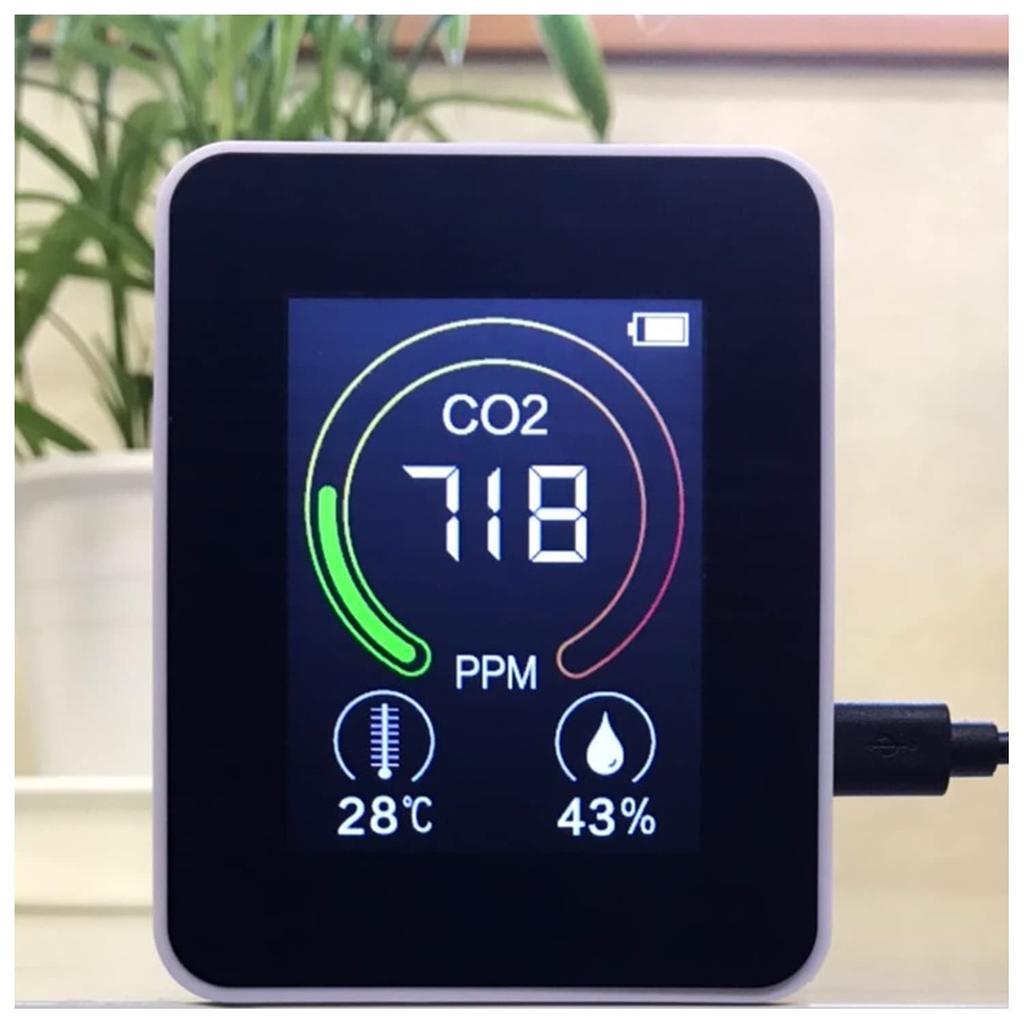 Цифровой измеритель концентрации углекислого газа CRECER перезаряжаемый CO2R-100