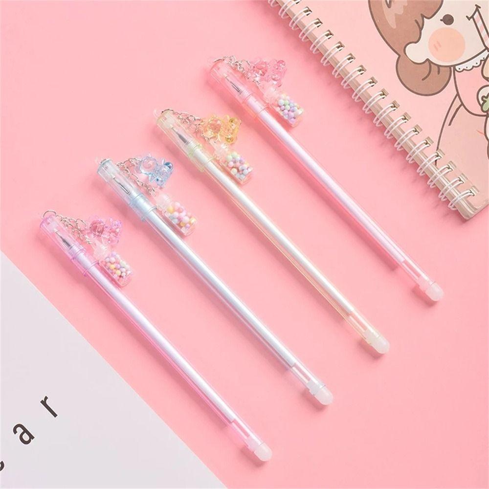 Creative Sweet School Stationery for Girl Student Signature Pen Erasable Pen Pendant Pen Gel Pen