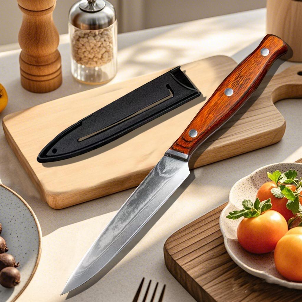 Professional high hardness kitchen knife high-end Japanese style knife with knife cover, kitchen bone chopping and cooking knife