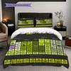 Deception Danger Bad Three-piece set (1 * duvet cover + 2 * pillowcase, without core) 2D Flat Duvet cover and pillowcase Bedding set
