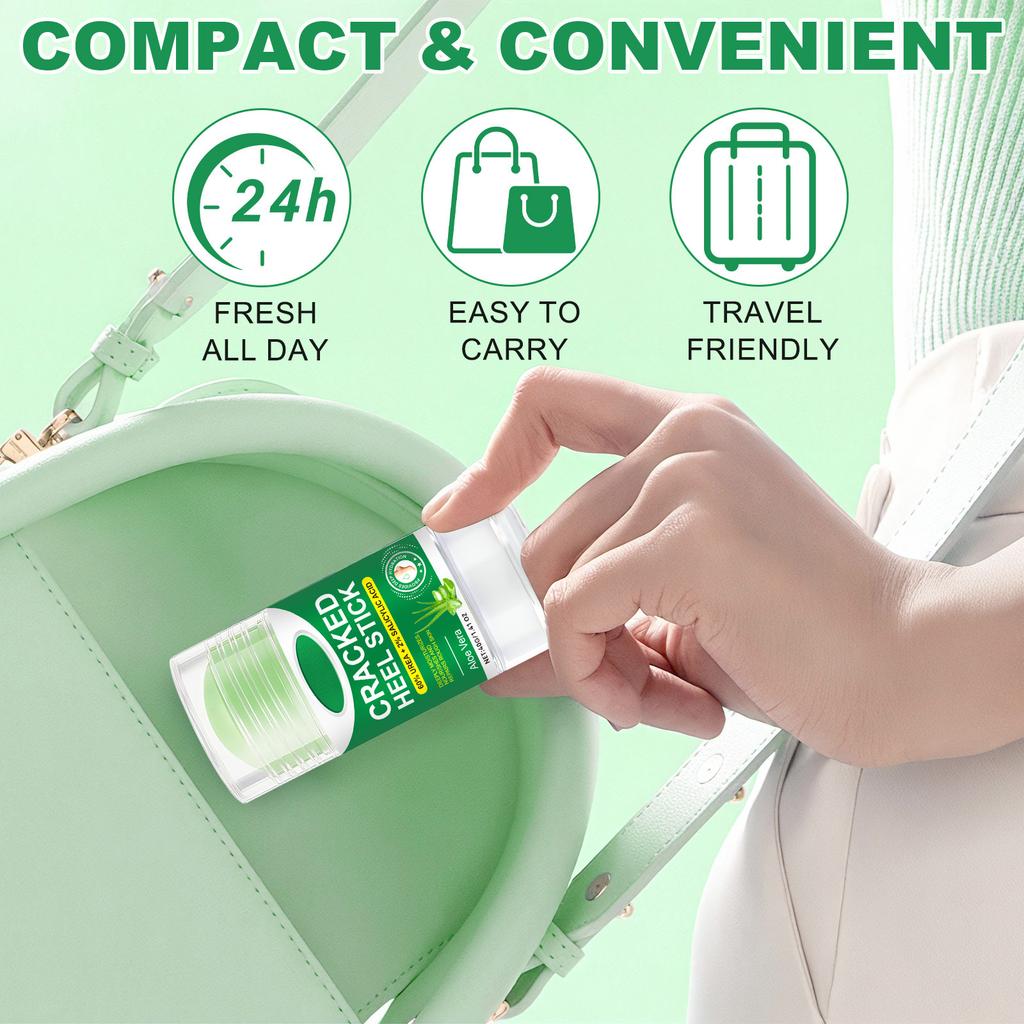 Стик для ухода за ногами с алоэ 40 г, Смягчающий Отшелушивающий Увлажняющий Крем-стик для ухода 40 г