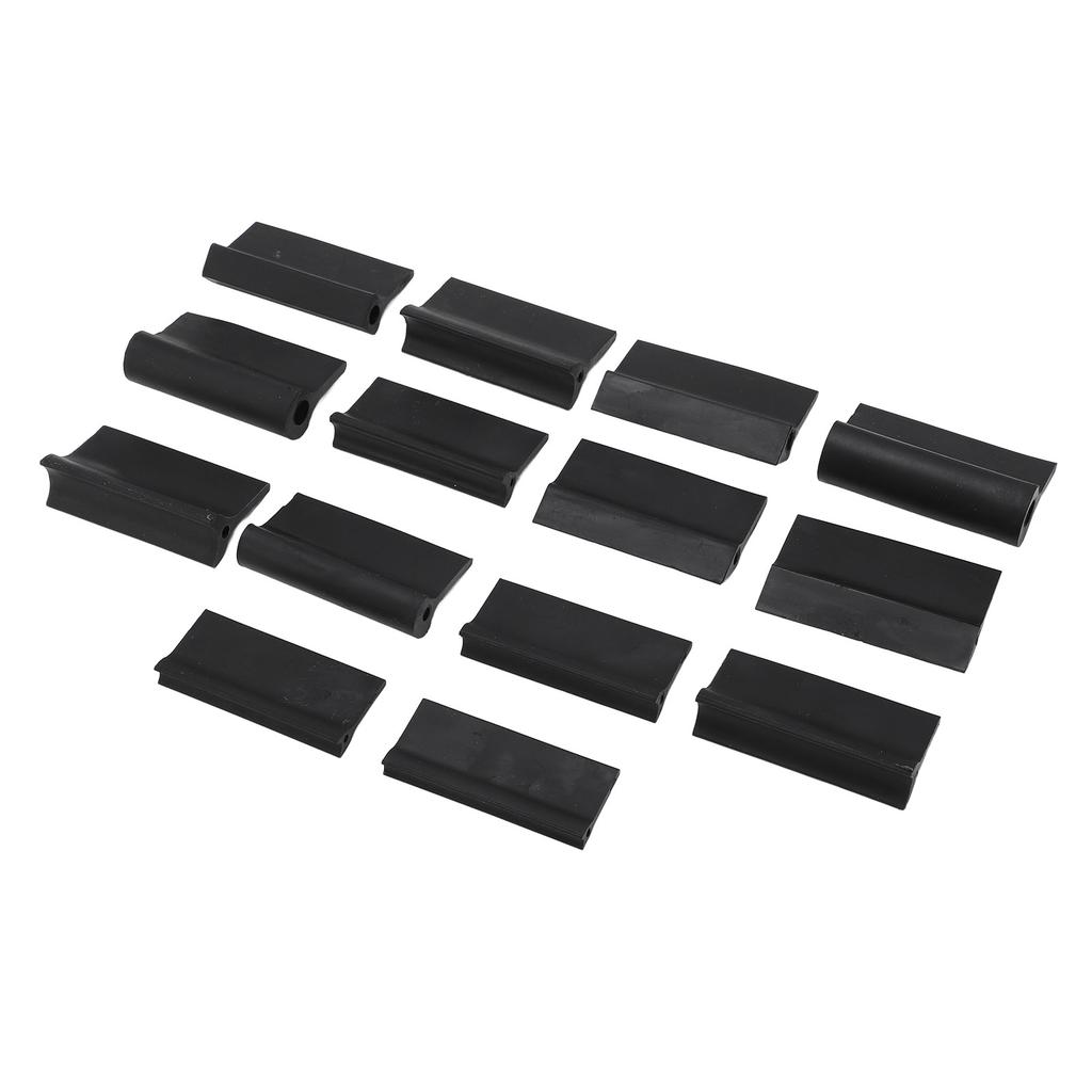 14PCS Contour Sanding Grip 3 Shapes Rubber Black Flexible Contour Polishing Tool for Woodworking