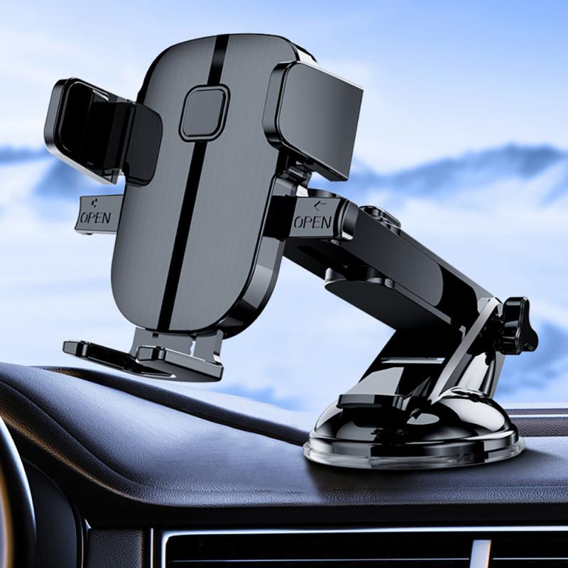 Car Mobile Phone Holder Truck Suction Cup Navigation Rotating 360° For General Purpose Automobile Telescopic Mobile Phone Holder