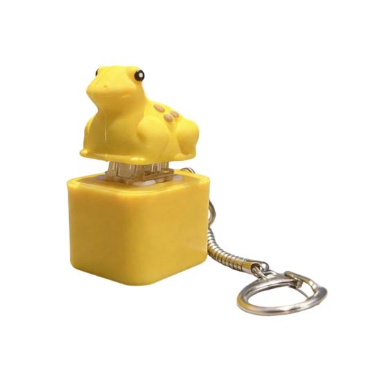 Игрушка-антистресс Лягушка Квакающая Непоседа Брелок Перезаряжаемый Лягушка Кликер с Реалистичными Звуками Портативная Игрушка для Снятия Стресса