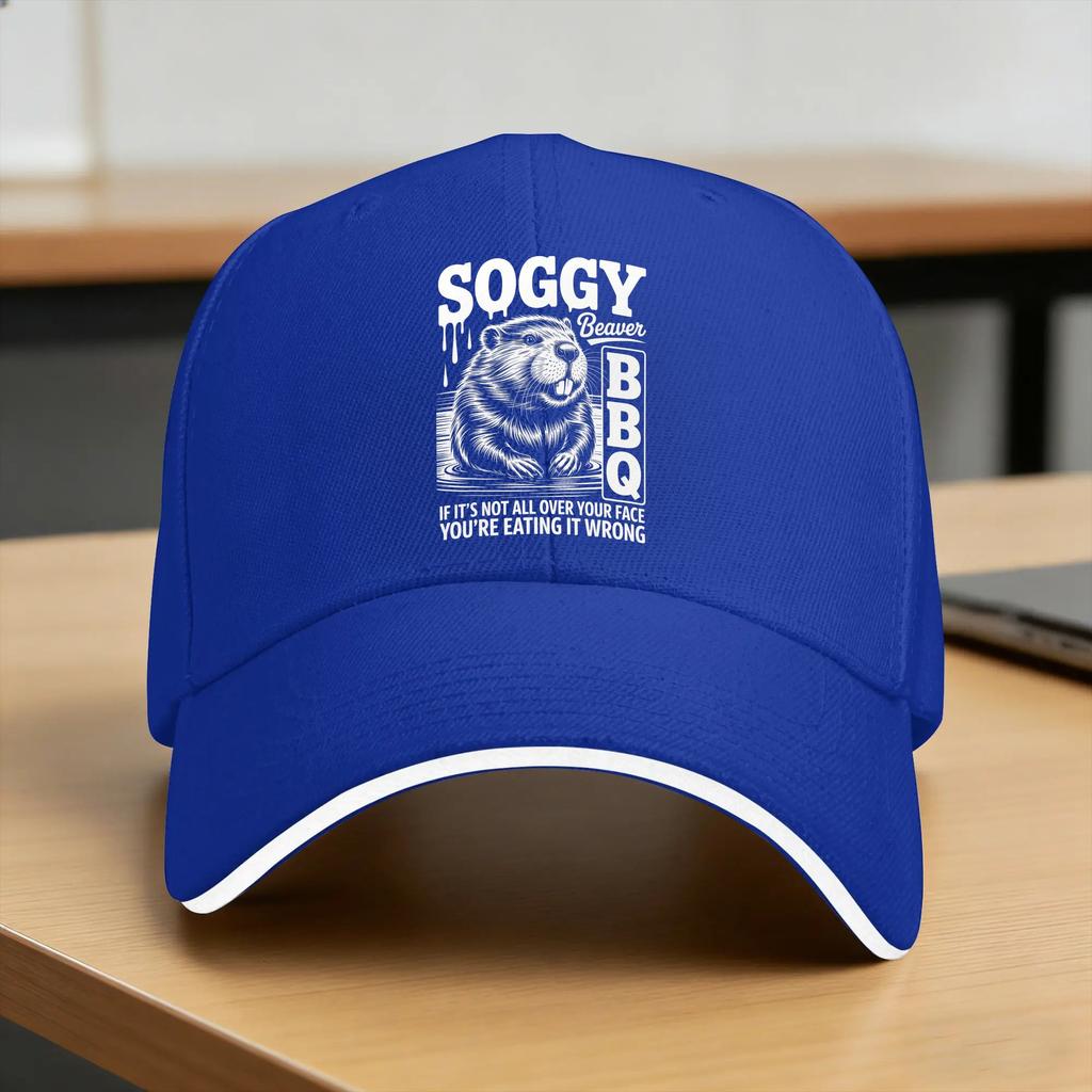 Summer Casual Baseball Cap Soggy Beaver BBQ Funny Steak Party Outdoor Sports Hip Hop Hats For Women Unisex Sun Trendy Snapback Cap