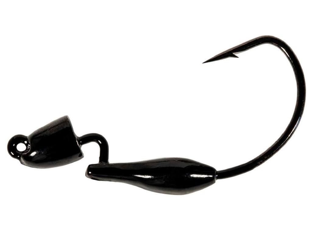 Zman Jighead Pro BulletZ 1/8 Oz Size 4/0 3/pack Black (5803)