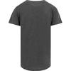 Build Your Brand Mens Shaped Long Short Sleeve T-Shirt