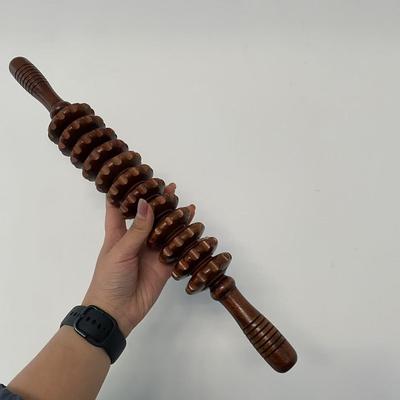 Деревянный массажер для расслабления мышц, ролик, массажная палочка