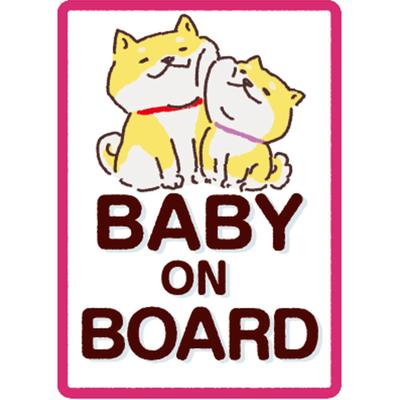 [Aqteria] Магнитная наклейка на машину 'Малыш в чернилах' BABY on BOARD Автомобиль