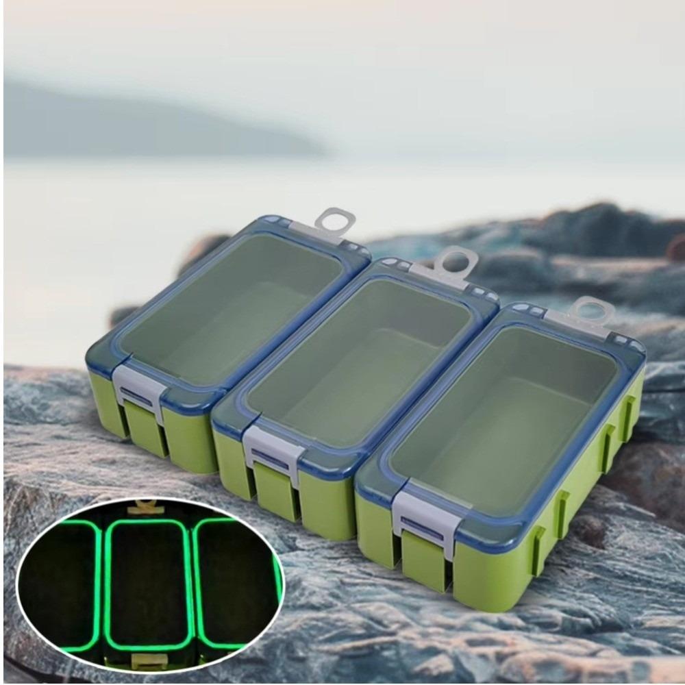 3pcs Plastic Bait Storage Box Luminous Fishing Accessory Box Fishing Tackle Box Fishing Tackle
