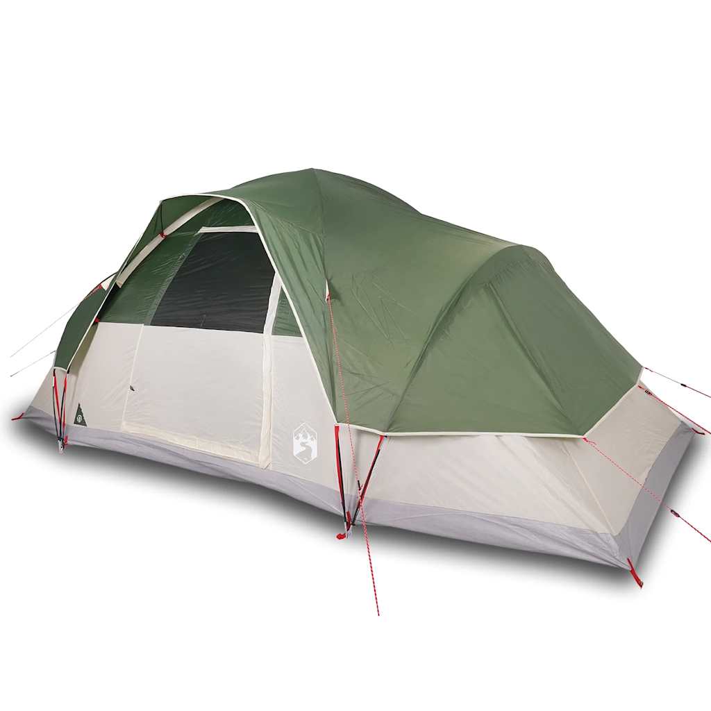 Dome Family Tent for 9 People Green Waterproof