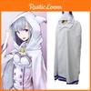 Изысканный плащ Эмилии для косплея Rezero Стильный плащ с капюшоном для поклонников аниме