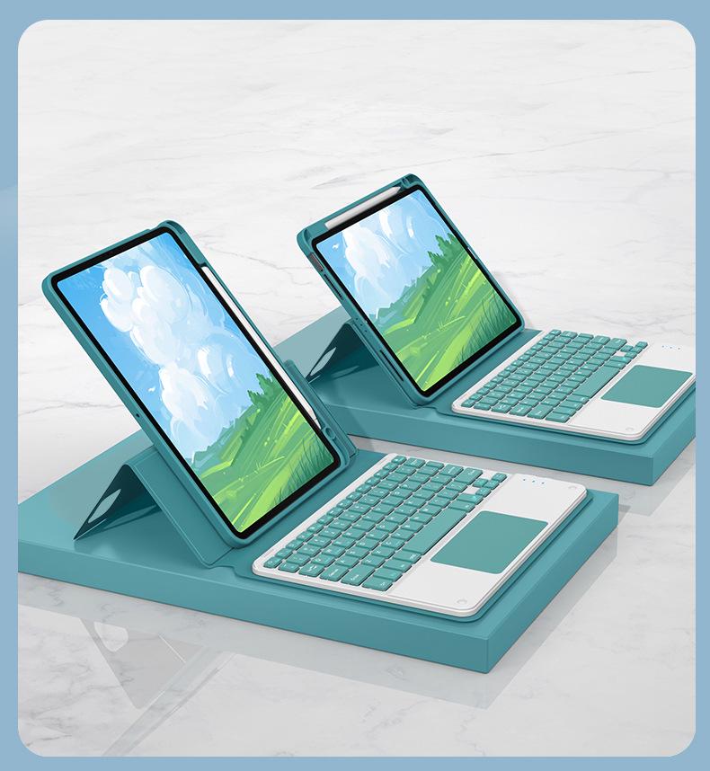«2022 iPad 10,2-дюймовая Bluetooth-клавиатура с вращающимся магнитным защитным чехлом Pro11 для Air4/5»