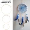 Attrape-rêves - Bigemai - Modèle 12 - 12 Anneaux En Bambou - 15/20/25 Cm - Idéal Pour DIY