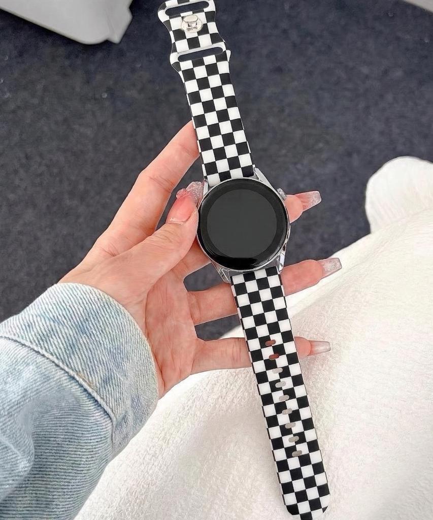 Adeo Клетчатый силиконовый ремешок для Apple Watch Galaxy Watch