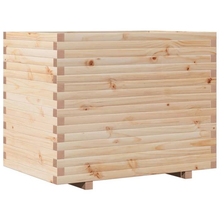 VidaXL Jardinière 90x60x72,5 cm bois de pin massif, jardinière d'extérieur, bac à fleurs, bac à tomates, jardinière de 3282604