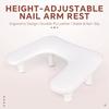 Height Adjustable Nail Arm Rest Manicure Arm Rest For Nails Tech PU Leather U-Shaped Nail Hand Stand Rest for Nail Cushion