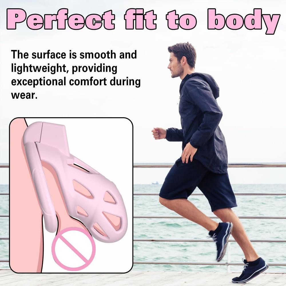 Chastity Cock Cage with Penis Holster BDSM Game Penis Holster Cock Ring Erotic Urethral Lock Men's Erotic Products