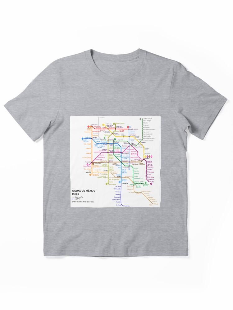 Metro Mexico City Train Metro Map Essential Unisex T-Shirt