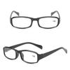 Очки для пресбиопии в черной оправе, из смолы, HD, для чтения, от +100 до +400 диоптрий, четкое зрение
