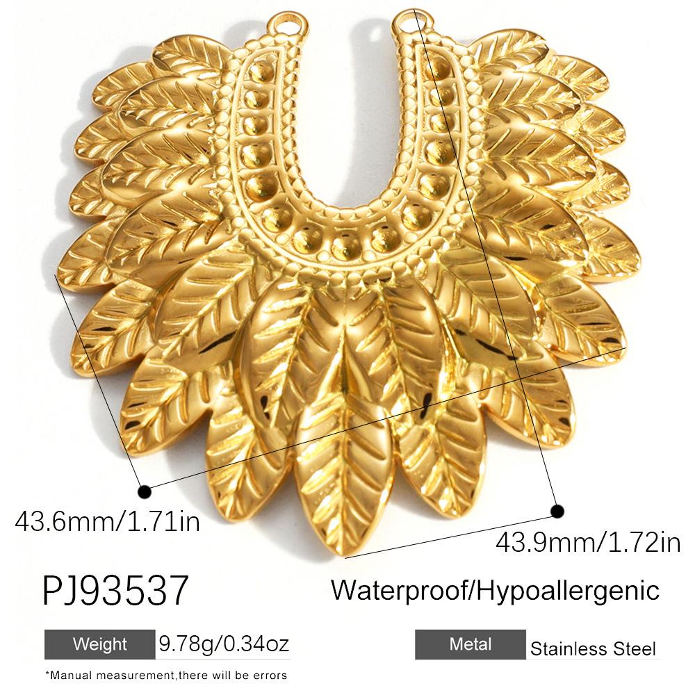 Heart Cat Dog Owl Oil Drop Ocean Style Pendants 18K Gold Plated Stainless Steel Charms Fashion Jewelry Gold Pendants