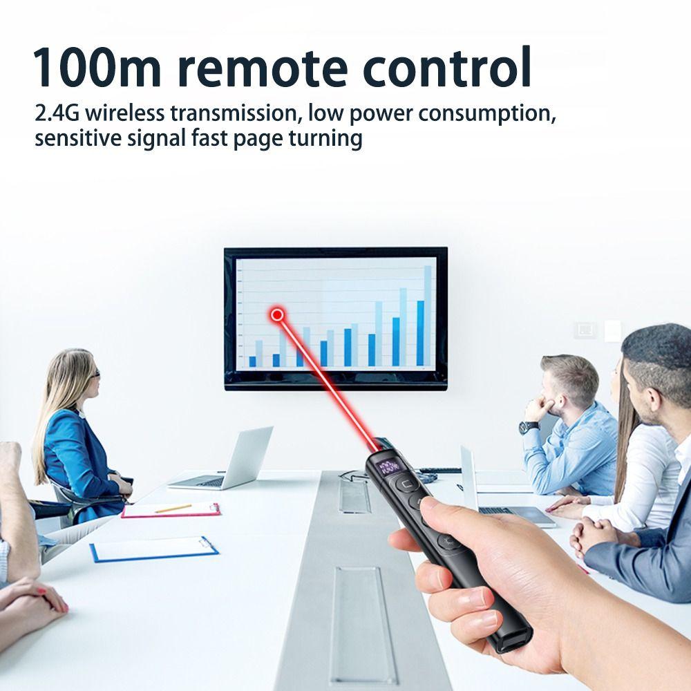Infrared Multimedia Page Turner 100M Distance Wireless Presentation Clicker Projector Presentation