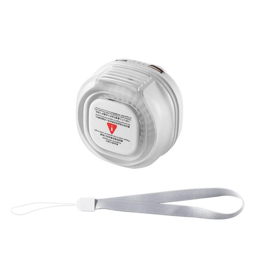360° Rotatable Bladeless Neck Fan 3 Speeds Hanging Waist Fan Small Clip-On Waist Fan Travel Use