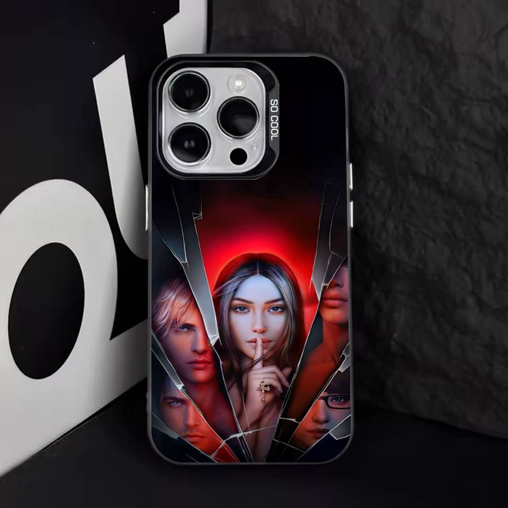 Клубы Романтики Игра Мальбонте Вики Чехол для Телефона Для iPhone 16,15,14,13,12,11,8,7,Pro,Max,Plus,Mini,XS,SE Противоударный Черный Матовый Жесткий