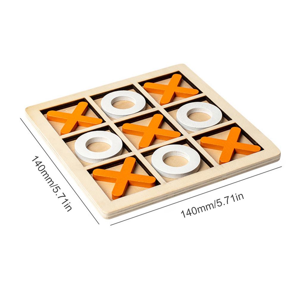 Classic Board Game Desk Decoration Montessori Game for Boys Girls (Orange)