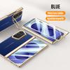 Чехол для Samsung Galaxy Z Fold 8 Роскошный ПУ Кожаная Подставка для Линзы Защитная Крышка для Z Fold 8 Ultra Всесторонний Корпус с Пружинным Шарниром