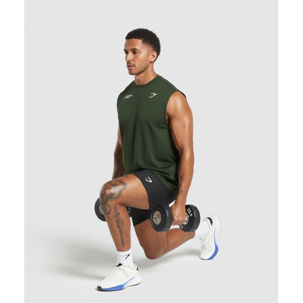 Gymshark Кондиционирование Club Tank Trail Green A2b4u Ec2z