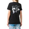 Off-White Футболка с коротким рукавом и принтом стереострелок, стандартный крой, женские топы, черный цвет OWAA049R20B070431001