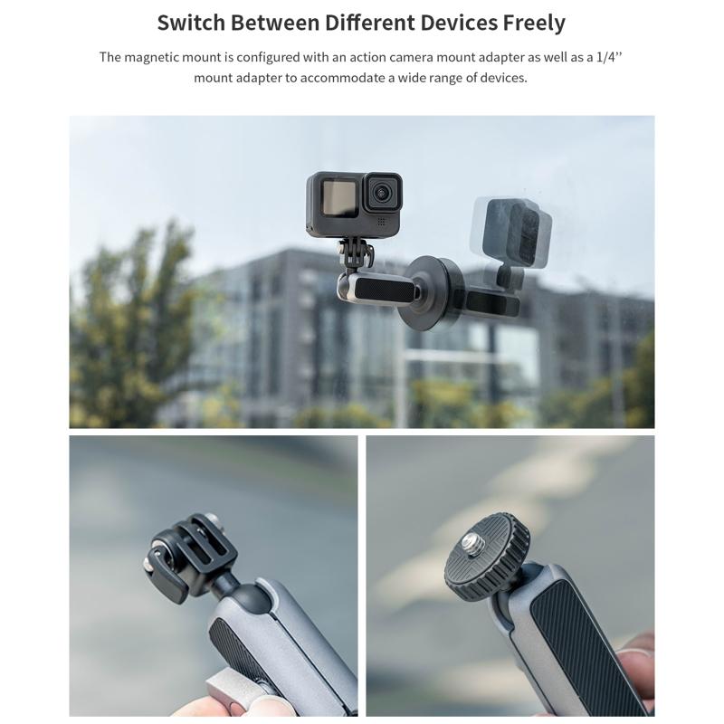 Quick Release Magnetic Mount Rotation Car Holder Stand for /360 Sports Camera Accessory