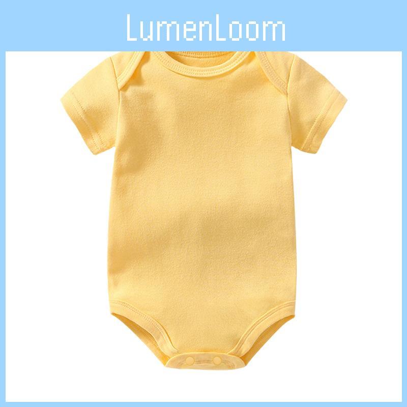 Однотонный детский короткий комбинезон из мягкой хлопковой ткани для игр малышей