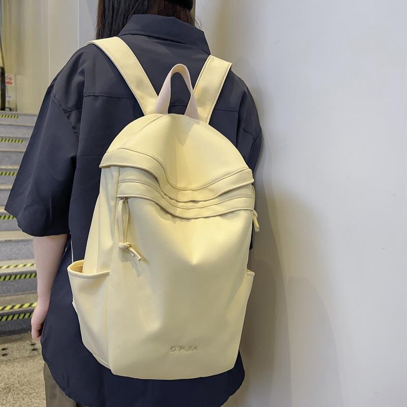 Женский рюкзак Студенческий однотонный школьный рюкзак