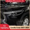Для TOYOTA Corolla Cross Hybrid 2021-2024 Защитная пленка для фар автомобиля из прозрачного ТПУ, тонировка передних фар, меняющая цвет