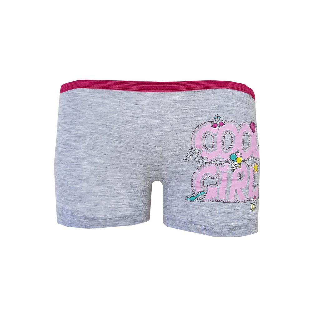 10 шт., хлопковые трусы-боксеры для девочек с цветным принтом, веселые