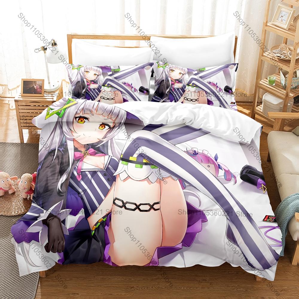 Cool Personality Murasaki Shion Bedding Set New Duvet Cover Pillowcase Soft Comfortable Bed Set For Anime Fans All Sizes Home Te