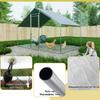 Free-Range Enclosure Chicken Coop 3x2x2m with Safety Lock and Waterproof PE Cloth, Metal Enclosure for Chickens, Rabbits and Other Small Animals