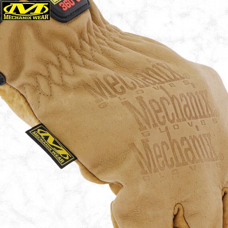 Mechanix Wear 360° Leather F9 Cut-Resistant Gloves LD-C75 Brown/Yellow