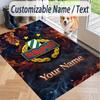 Custom Text Printed Rug Rapid Wien FC Non Slip Floor Carpet For Home Room Decor