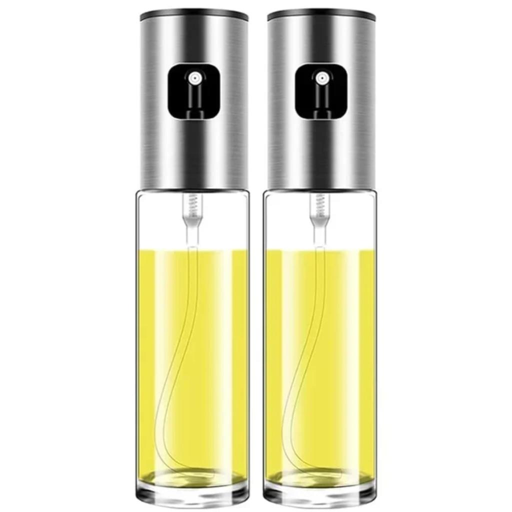 BBQ Cooking Oil Sprayer 100ml Olive Oil Sprayer Stainless Steel Portable Kitchen Gadget for Air Fryer Salad BBQ Oil Dispenser